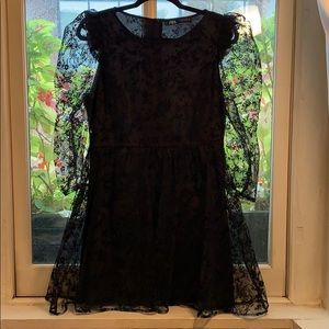 LIKE NEW Zara Floral Tulle A-Line Dress